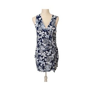 Tommy Bahama Marina Wrap Navy & White Beach Romper L NWT
